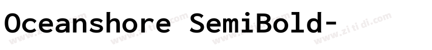 Oceanshore SemiBold字体转换